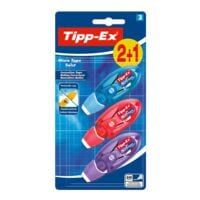 3x Tipp-Ex Einweg-Korrekturroller Micro Tape Twist 5 mm / 8 m
