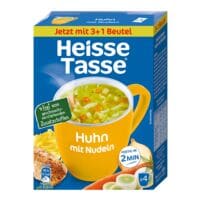 Heisse Tasse Heie Tasse Instant-Suppe Huhn mit Nudeln - 4x 12,2 g