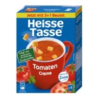 Heisse Tasse Heie Tasse Instant-Suppe Tomatencreme Suppe - 4x 21,8 g