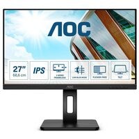 AOC Q27P2Q IPS Monitor, 68,6 cm (27''), 16:9, WQHD, VGA, HDMI, DisplayPort, USB