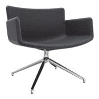 fm Brombel  Lounge-Sessel Lodus mit 4-Sterndrehfu mit Armlehnen