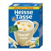 Heisse Tasse Instant-Suppe Spargel Creme - 4 x 15 g