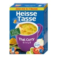 Heisse Tasse Instant-Suppe Thai Curry Style - 4 x 19,4 g