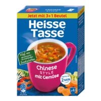 Heisse Tasse Instant-Suppe Chinese Style mit Gemse - 4 x 11,7 g