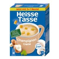 Heisse Tasse Instant-Suppe Champignon Creme - 4x 13,8 g