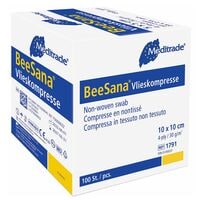 Meditrade 100er-Pack Vlieskompresse BeeSana 10 x 10 cm - 30 g