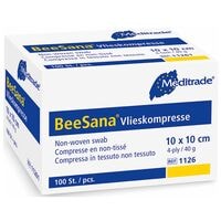 Meditrade 100er-Pack Vlieskompresse BeeSana 10 x 10 cm - 40 g