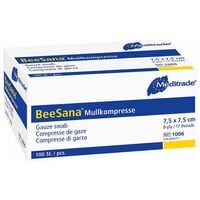 Meditrade 100er-Pack Mullkompresse 8-fach 7,5 x 7,5 cm