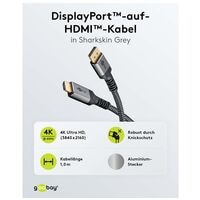 goobay DisplayPort auf HDMI-Kabel 4K - 2 m