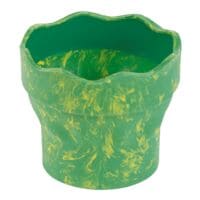 Faber-Castell (Schule) Wasserbecher »Clic&Go« grün marble