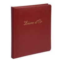 EXACOMPTA Gstebuch Alpillez Livre d'Or 140 Seiten einfarbig mit Goldschnitt