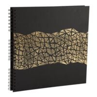 EXACOMPTA Spiral-Fotoalbum Aramy 32x32cm 16981E 60 Seiten schwarz