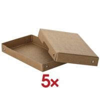 Falken Archiv-Box PURE Box Nature DIN A6 25mm 12/18,5/2,5 cm 5 Stck