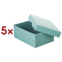 Falken Archiv-Box PURE Box blau DIN A5 100mm 5 Stck