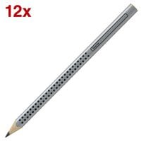 12x Bleistift Faber-Castell Jumbo GRIP 2001, B, ohne Radiergummi
