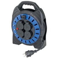 as-Schwabe Kabeltrommel Kabelbox fr die Baustelle 15 m schwarz-blau