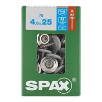 SPAX Spenglerschrauben T20 Linsensenkkopf A2 8 x 25 mm 75 St.