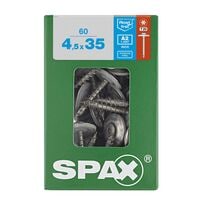 SPAX Spenglerschrauben T20 Linsensenkkopf A2 8 x 35 mm 60 St.