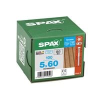 SPAX Terrassenschrauben T25 Zylinderkopf Edelstahl A2 5 x 60 mm 100 St.