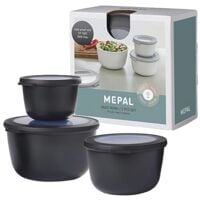 MEPAL Frischhaltedosen-Set »Cirqula hoch Nordic Black« 3 Stück MEPAL Frischhaltedosen-Set »Cirqula hoch Nordic Black« 3 Stück