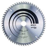 BOSCH Kreissgeblatt Optiline Wood 254,0 mm 60 Zhne