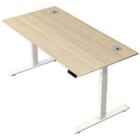 Kerkmann elektr. hhenverstellbarer Steh-Sitztisch Move 2 Plus 160 cm, T-Fu wei