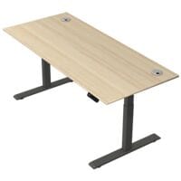 Kerkmann elektr. hhenverstellbarer Steh-Sitztisch Move 2 Plus 180 cm, T-Fu anthrazit