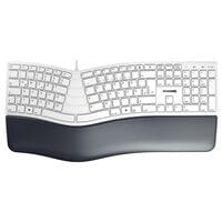 Cherry Kabelgebundene Tastatur KC 4500 ERGO wei-grau