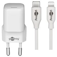 goobay Ladekabel USB-C PD mit Lightning Adapter