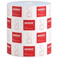 Papierhandtcher Katrin System M2 Auenabrollung 1-lagig, blau, 21 cm x 130 cm mit Endlospapier - 1 Blatt gesamt