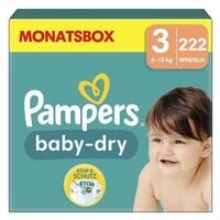 Pampers Windeln baby-dry™ Monatsbox Gr.3 (6-10 kg) 222 Stck