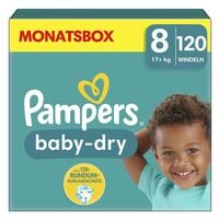 Pampers Windeln baby-dry™ Monatsbox Gr.8 (17+ kg) 120 Stck
