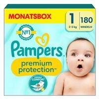 Pampers Windeln Monatsbox premium protection™ Gr.1 (2-5 kg) 180 Stck