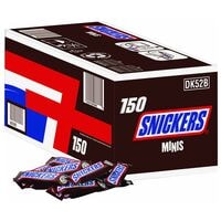 SNICKERS 150er-Pack Schokoladenriegel minis 18 g