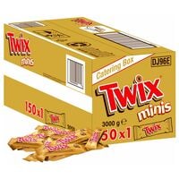 Twix 150er-Pack Schokoladenriegel minis 20 g