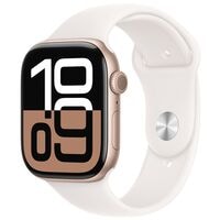 Apple Watch Series 10 42 mm Aluminium Rosegold (GPS+Cellular) Sportarmband blassrosa M/L  64 GB blassrosa, rosgold