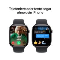 Apple Watch Series 10 46 mm Titan (GPS+Cellular) Milanaise Armband M/L 64 GB schiefer