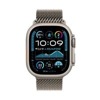 Apple Watch Ultra 2 Titanium Cellular + GPS Milanaise Titan Armband natur (S) 64 GB