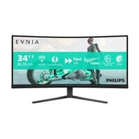 Philips 34M2C3500L VA Monitor, 86,36 cm (34''), 21:9, UWQHD, DisplayPort, 2x HDMI, HDCP, Audio Out