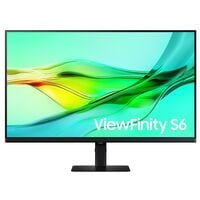 Samsung ViewFinity S6 S32D600UAU IPS Monitor, 81,3 cm (32''), 16:9, QHD, DisplayPort, DisplayPort Out, HDMI, Kopfhrer-/Mikrofonkombinationsbuchse, USB-Hub, Ethernet (LAN), USB Typ C