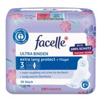 facelle 10er-Pack Monatsbinden Ultra Binden extra lang protect + Flgel
