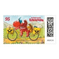 Porto ab 2025: 0,95 € Markenset Der kleine Drache Kokosnuss Deutsche Post, 10x Briefmarke selbstklebend