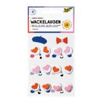folia Wackelaugen 20 mm HEARTS 12 Stck