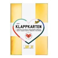 folia Klappkarten »GOLD«, mit Umschlag, 5 Stück