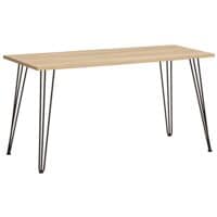 Mbelpartner Schreibtisch Emmik 139 cm, 4-Fu schwarz