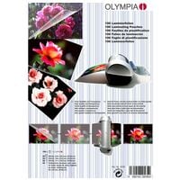 Olympia 100 Stck Laminierfolien A4 / A5 / A6 Set 80 mic