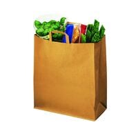 VP 200 Stck Papier-Tragetaschen Topcraft 400,0/450,0 mm braun