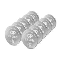 GP Lighting 10x Knopfzellen CR2025 Knopfzelle 160 mAh