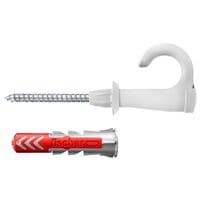 fischer Dbel mit Schrauben EasyHook Round - DuoPower 8x40 2K 25 Stck
