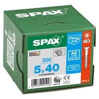SPAX Universalschrauben T20 Senkkopf Edelstahl A2 5 x 40 mm 200 Stck